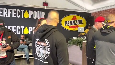 Another Cup of Perfect Pour at the Pennzoil Display!!!!