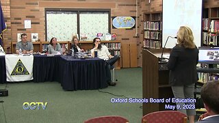 Oxford Schools Board of Education: 5-9-23