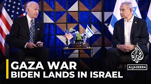 Biden arrives in Israel, meets with Netanyahu amid Gaza hospital blast outrage