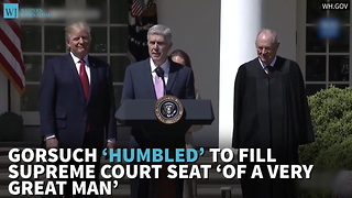 Gorsuch ‘Humbled’ To Fill Supreme Court Seat ‘Of A Very Great Man’