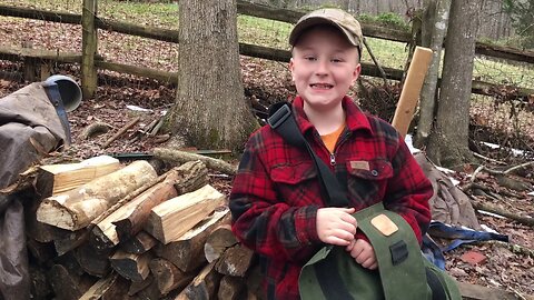 Carrying Wood Like a 9 Year Old (Log Ox Wood Sling)