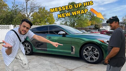 DAD DAMAGED HIS NEW WRAP.....NOW WHAT? | How To Quickly Repair Damage Using Vinyl