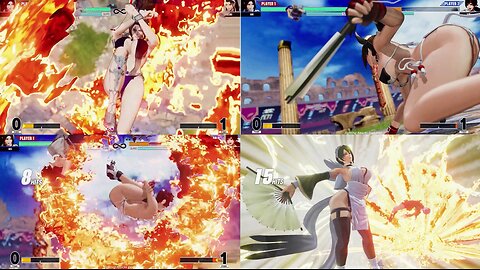 The King of Fighters XV: Mai Shiranui Climax Super Moves Attacks Compilation