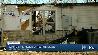 Sapulpa police officer, family without home after house fire