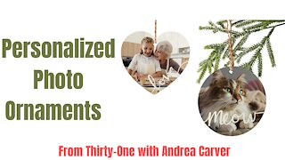 🎄 Personalized Photo Ornaments from Thirty-One with Andrea Carver 📸