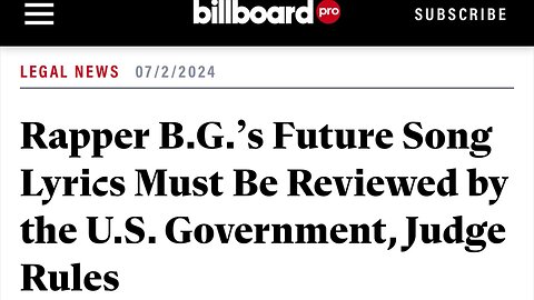 B.G. HAS TO NOW GET HIS LYRICS APPROVED BY THE GOVERNMENT | IS THIS AN VIOLATION OF HIS FREE SPEECH?