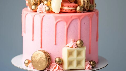 Loaded Pink Baby Shower Cake