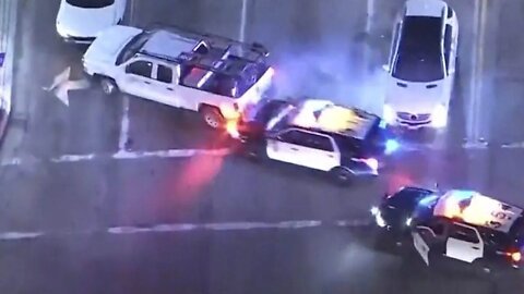 CRAZY CAR CHASE!!! Suspect rams cars, steals van and truck during SoCal pursuit