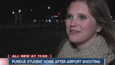 Purdue student home after being caught at Fort Lauderdale airport during shooting