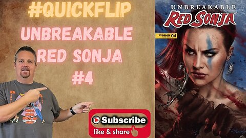 Unbreakable Red Sonja #4 Dynamite #QuickFlip Comic Book Review Jim Zub,Giovanni Valletta #shorts