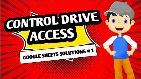 How to control drive access with Google Sheets | Google Sheets Solutions 1 | Shepherd Games