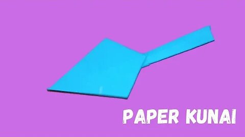 Making Minato Kunai From Paper - ( how to make a origami paper kunai )