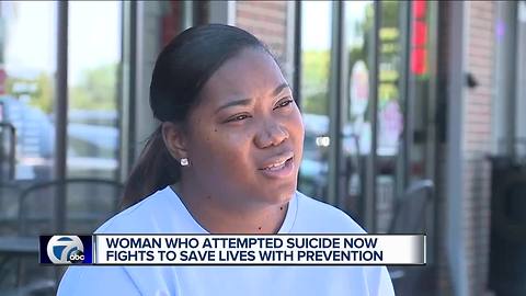 Woman working to help break suicide stigma in African American community