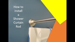 How to Install a shower curtain rod