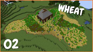 Making a MASSIVE wheat farm in Hardcore Minecraft (#2)