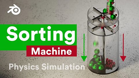 BLENDER 3D Animation Simulation | Making A Sphere Sorting Machine