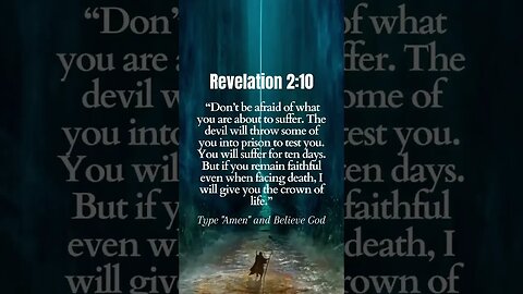 Revelation 2:10 #Jesus