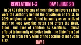 Revelation 1-3 We have to overcome the religions of men to enter into the Kingdom.