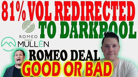 Mullen Acquires Romeo Power - Good or Bad ? │ 81% Mullen Volume Redirected to the Darkpool ⚠️ Mullen