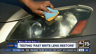 Bull or No Bull: Testing the 'Fast Brite Lens Resotre'