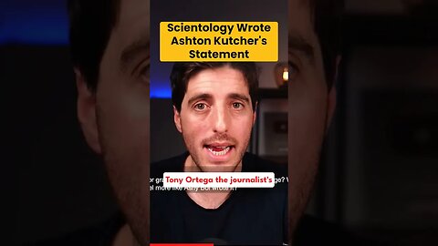 Scientology Wrote Ashton Kutcher's Statement #shorts
