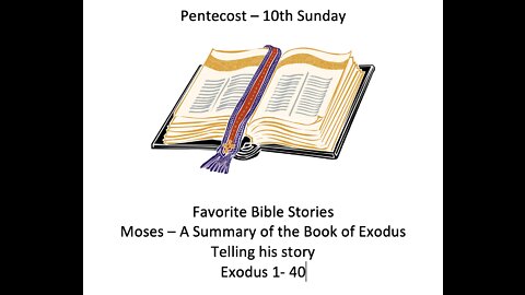 22-08-14 Sunday Elective - Story of Moses - part 1