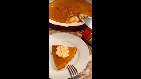 Keto Pumpkin￼ Pie￼(CRUSTLESS)￼