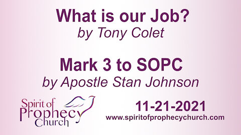 Spirit of Prophecy Church - Sunday Service 11/21/2021