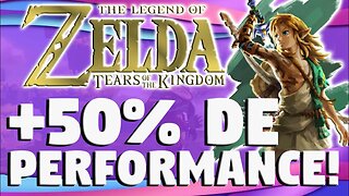 AUMENTO INCRÍVEL DE PERFORMANCE DE 50% EM ZELDA TEARS OF THE KINGDOM NO YUZU!!!