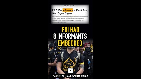 FBI had EIGHT Informants Embedded #shorts