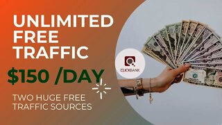 UNLIMITED FREE TRAFFIC For Your Affiliate Link. Free Clickbank Traffic, Easy Method To Earn Money