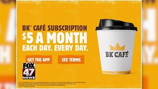 Burger King offers $5 coffee subscription