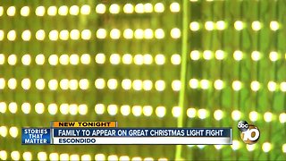 Family to appear on Great Christmas Light Fight
