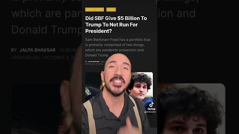 Sam Bankman-Fried's $5B Offer to Trump: What's the Real Story? #shorts #crypto #youtubeshorts