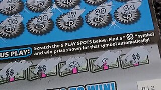 BONUS WIN on 200X Scratch off Lottery Ticket