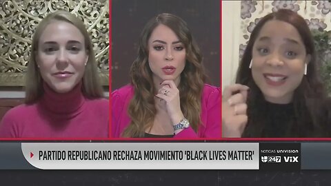 Debate en @univisionnoticias sobre Black Lives Matter