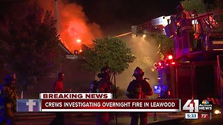 Residents safe after overnight Leawood house fire