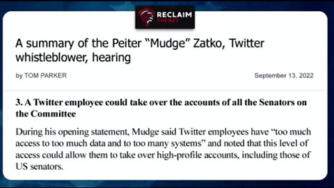 Twitter Insider states 4,000 Employees Can Dox Users etc. National Security Issue?