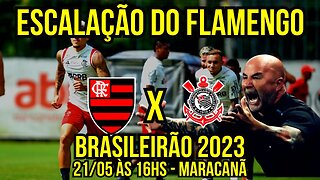 ESCALAÇÃO DO FLAMENGO! SAMPAOLI TEM NOVIDADES CONTRA O CORINTHIANS É TRETA!!! NOTÍCIAS DO FLAMENGO