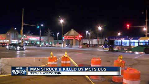 53-year-old Milwaukee man dies after being struck by Milwaukee County Transit System bus