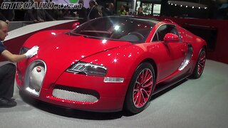 Italian Red Bugatti Veyron Grand Sport