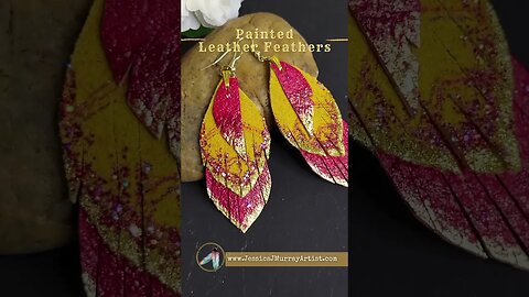 MARIACHI, 3 inch, Leather Feather earrings