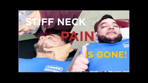 CAR ACCIDENT LEFT THE PATIENT WITH STIFF NECK AND MUSCLE SPASMS| Best Queens NYC Chiropractor 😱💪🔥