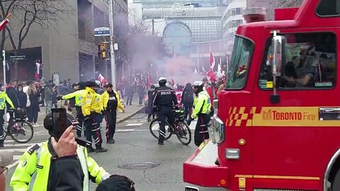 Highlights Of Freedom Convoy Visiting Toronto For The March | March 19th 2022