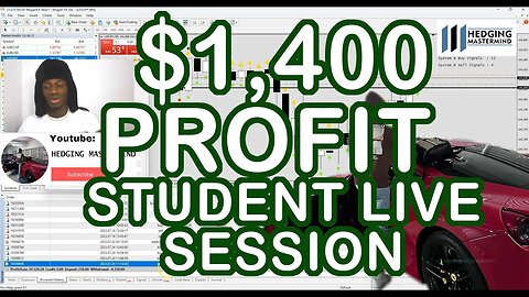 $1,400 Profit system B Live Trade Scalping with a student #FOREXLIVE #XAUUSD