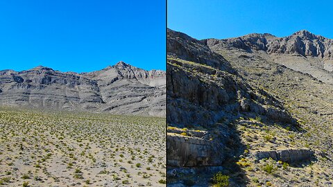 Aerial Exploring the Last Chance Range in Pahrump, Nevada