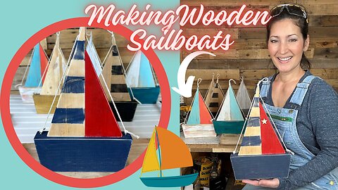 How to make mini Sailboats to sell using SCRAP WOOD