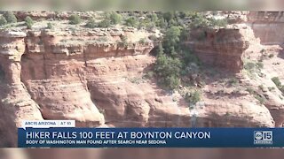 Hiker falls 100 feet at Boynton Canyon