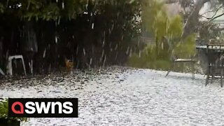 Melbourne hit with severe storms, causing heavy rainfall and hail on Australia