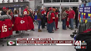 Fans flock to buy AFC Championship gear